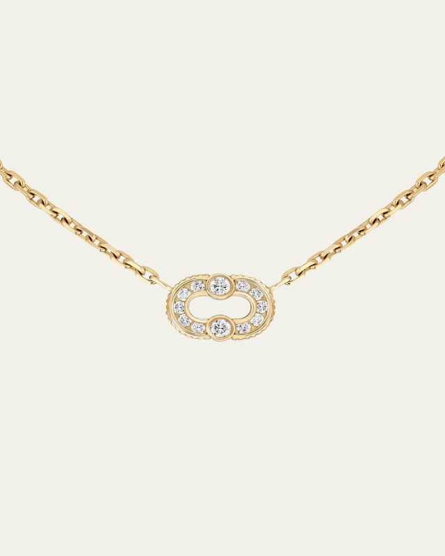 Magnetic Diamond Necklace in 18K Yellow Gold